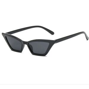 Ambassador Beverly Black Cats Eye Sunglasses. Small Fit.